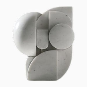 Escultura abstracta de mármol de Carrara entrelazada de Andrea Cascella, Italia, 1987