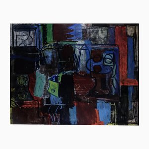 Mogens Andersen, Abstract Composition, Oil on Canvas