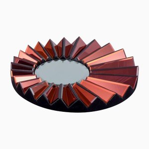 Futuristischer französischer Simba Rouge Wandspiegel von Olivier De Schrijver