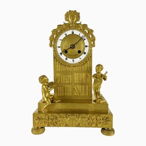 Horloge de Table Empire avec Allégorie des Arts, France