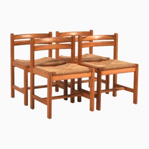 Mid-Century Esszimmerstühle aus Kiefernholz von Børge Mogensen für Karl Andersson & Söner, 1970er, 4er Set