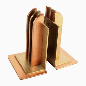Art Deco Bookends by Walter Von Nessen for Chase, 1930s, Set of 2