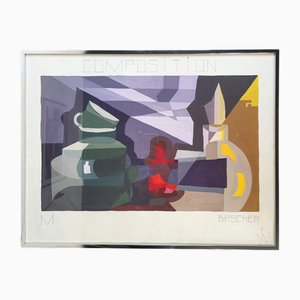 Thomas De Bascher, Composition, 1990s, Peinture sur Papier