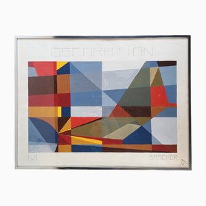 Thomas De Bascher, Composition, 1990s, Painting on Paper