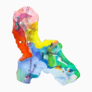 Splatter Abstract Platter #12 Large by Mister Piro