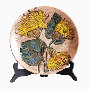 Mid-Century Ceramic Plate attributed to Ruscha, West Germany, 1950s