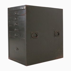 Forest Green Metal Military Filing Cabinet, 1956
