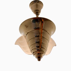 Art Deco Hängelampe von Henri Petitot für Maison Petitot, 1930er