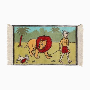 Rug Tintin in Africa, Belgium, 1950s