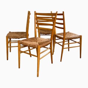Italian Spinetto Style Chairs, 1960s, Set of 4