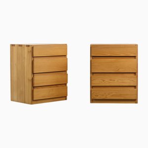 Kommode aus Kiefernholz von Maison Regain, Frankreich, 1970er, 2er Set