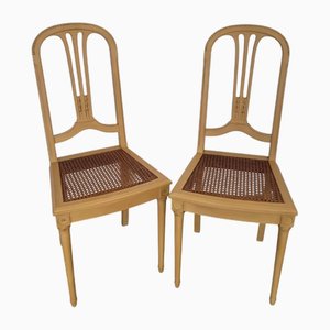 Chaises Style Louis XVI Laquées, Set de 2