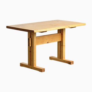 Pine Dining Table by Charlotte Perriand for Les Arcs, France, 1970s