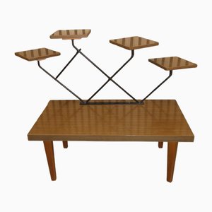 Banc Flower avec Etagère en Resopal, 1960s
