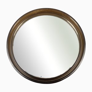 Specchio rotondo N°1813 in vetro acrilico fumé di Gilac, anni '70