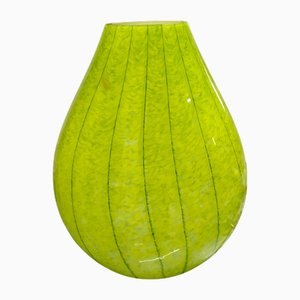 Grüne Urnenlampe aus Muranoglas