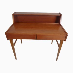 Scandinavian Style Teak Desk with Drawers, 1950s