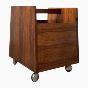 Rosewood Magazine Rack by Rolf Hesland for Bruksbo, 1960s
