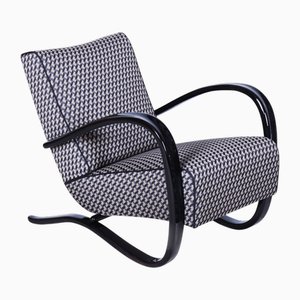 Art Deco Armchair in Beech attributed to J. Halabala for Up Zavody, Czech, 1930s