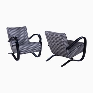 Art Deco Armchairs attributed to J. Halabala for Up Zavody, Czech, 1930s, Set of 2