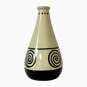 Monogrammed Ceramic Vase by Francis Jourdain, France, 1920s