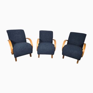 Sillones de Jindrich Halabala, años 40. Juego de 3