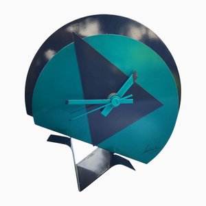 Radical Tischuhr aus Lackiertem Metall, 1980er