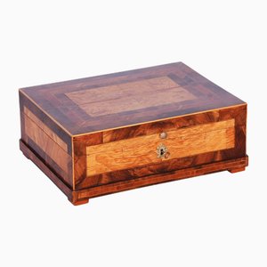 Biedermeier Jewelry Box in Ash, Maple, Spruce & Walnut, Czech, 1820s