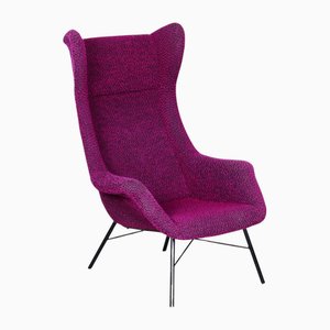 Mid-Century Wingchair in Plastic Fiber from Miroslav Navratil, Czech, 1950s
