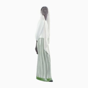 Ceramic Figure of Indonesian Woman by Mari Simmulson for Upsala-Ekeby, Sweden, 1950s