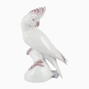 Cacatoès Art Déco en Porcelaine de Rosenthal, Allemagne, 1930s