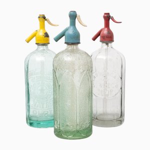 Siphons à Soda Vintage, Catalogne, 1970s, Set de 3