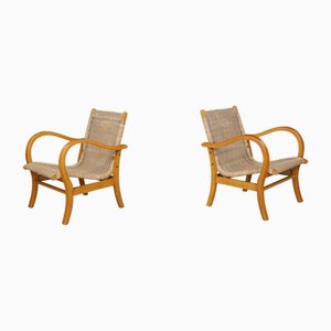 Set of Art Deco Bauhaus Lounge Chairs attributed to Erich Dieckmann, Germany, 1930s