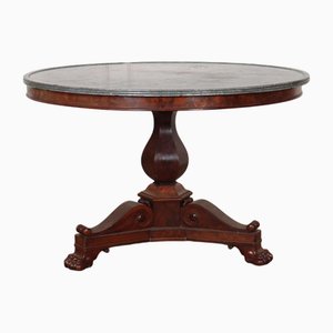 Large French Marble Topped Gueridon