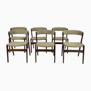 Mid-Century Fire Esszimmerstühle aus Teak von Kai Kristiansen, Dänemark, 6er Set