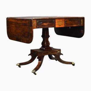 Regency Palisander Sofatisch mit Messing Intarsien, 1810