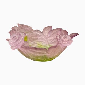 Roses Empty-Pot Bowl from Daum, France