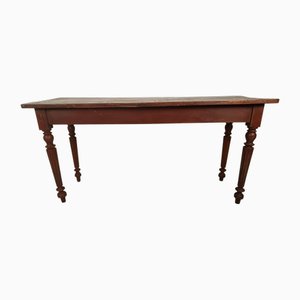 Table Console Rustique Patinée Bordeaux