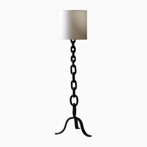 Brutalist Steel Floor Lamp