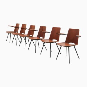 Danish Teak Dining Chairs, 1950s, Set of 6