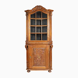 Large Original Corner Cabinet, Around 1750, Bergisches Land