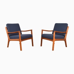 Set of Mid-Century Modern Danish Teak Chairs by Ole Wanscher for France & Son, 1960s