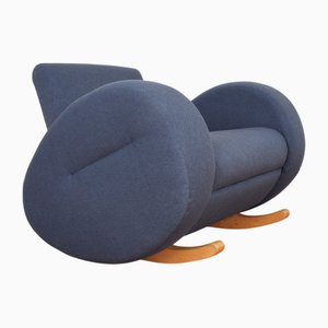 Mecedora alemana Mid-Century moderna de Bretz, años 80
