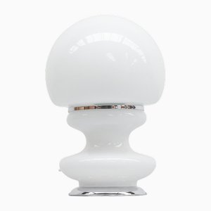 Italienische Space Age Tischlampe aus Glas, 1970er