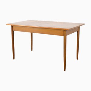 Mesa extensible Mid-Century moderna de teca, años 60