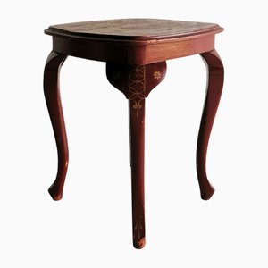 Böhmischer Vintage Beistelltisch von Burgundy & Gold, Asien, 1960er