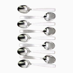 Amboss Model 2050 Soup Spoon by Helmut Alder, 1954, Set of 9