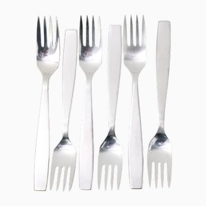 Amboss Model 2050 Forks by Helmut Alder, 1954, Set of 6