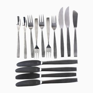 AMBOSS Model 2050 Cutlery by Helmut Alder for Amboss, 1954, Set of 14