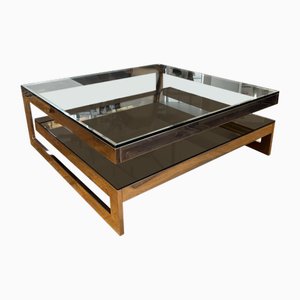Large Coffee Table from Belgo Chrom / Dewulf Selection, Belgium ,1970s